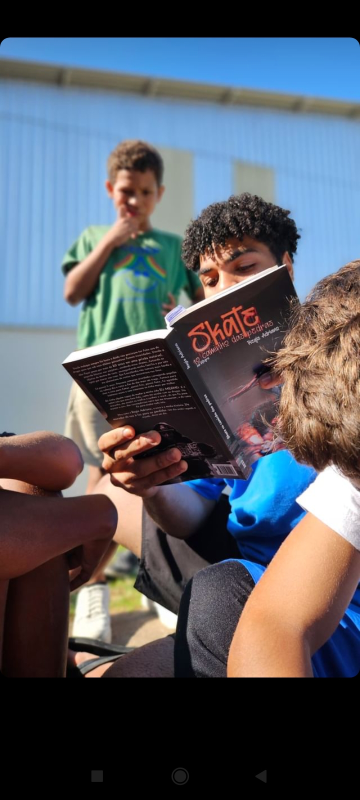 Palestra no skatepark